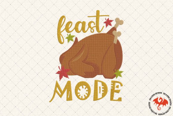 Feast Mode: The Perfect Thanksgiving Embroidery Design for Craft Fairs
