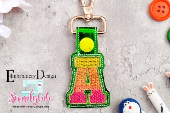 In the Hoop Key Chain Monogram Font a Review