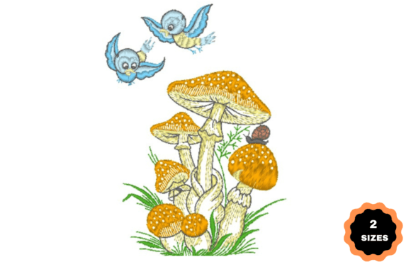 Mushrooms and Birds Embroidery Review